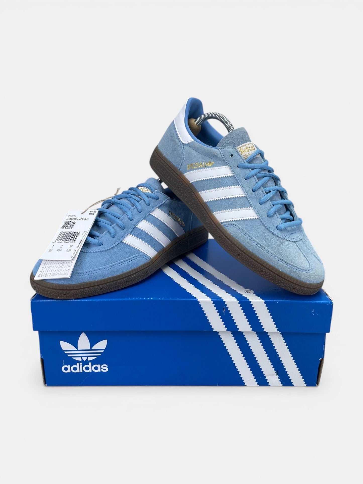 Adidas Handball Spezial Light Blue - buty sportowe, boczny profil