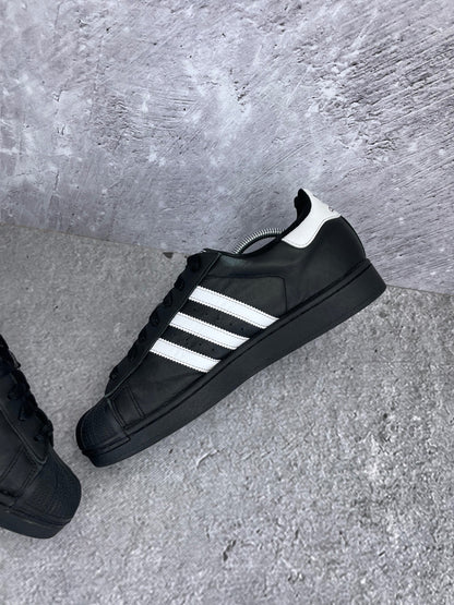 adidas Superstar II Black White - buty sportowe, wewnętrzny panel prawego buta