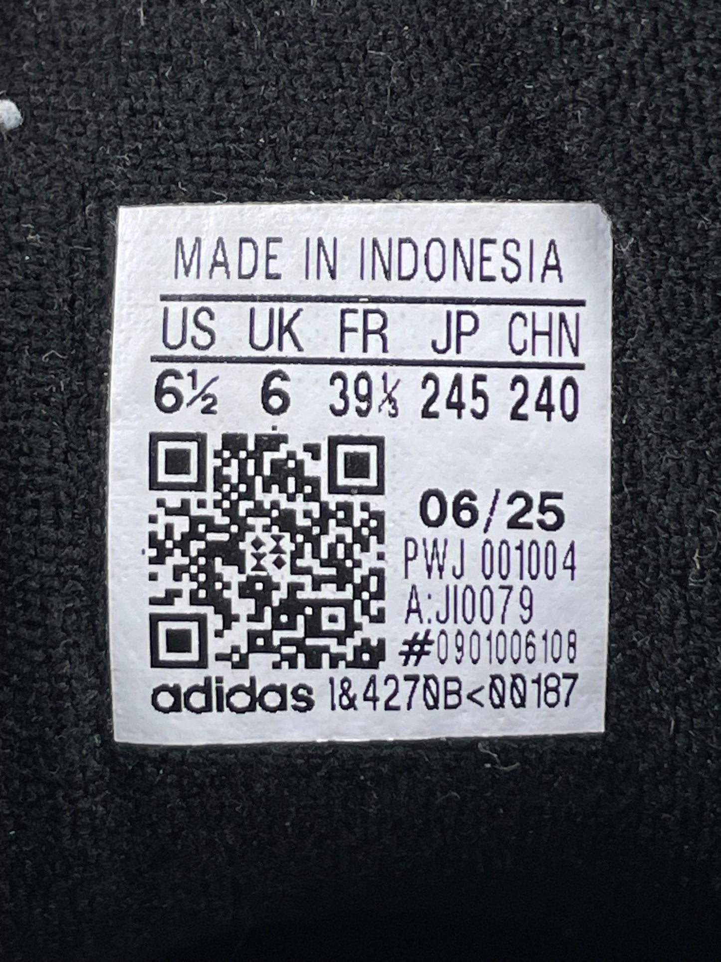adidas Superstar II Black White - buty sportowe, metka