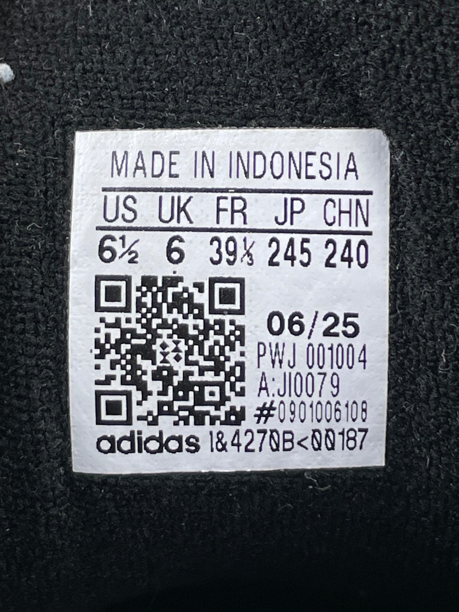 adidas Superstar II Black White - buty sportowe, metka