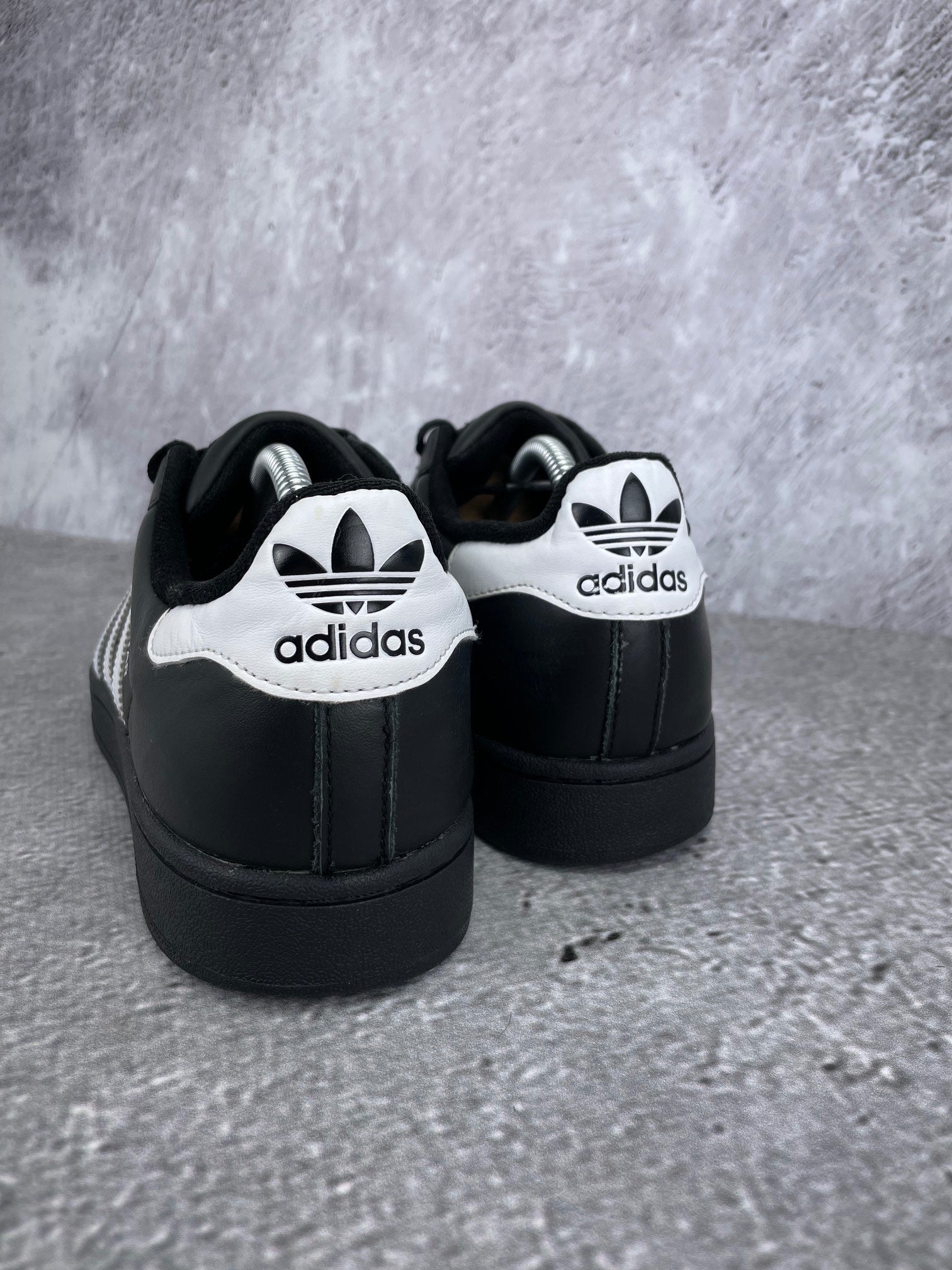 adidas Superstar II Black White - buty sportowe, widok z tyłu