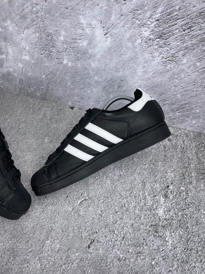 adidas Superstar II Black White - buty sportowe, wewnętrzny panel prawego buta