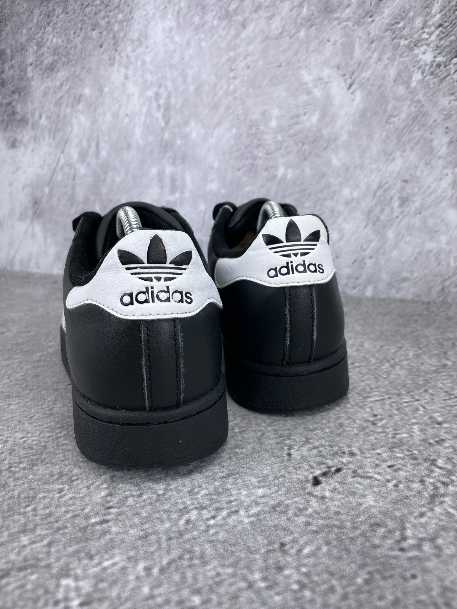 adidas Superstar II Black White - buty sportowe, widok z tyłu