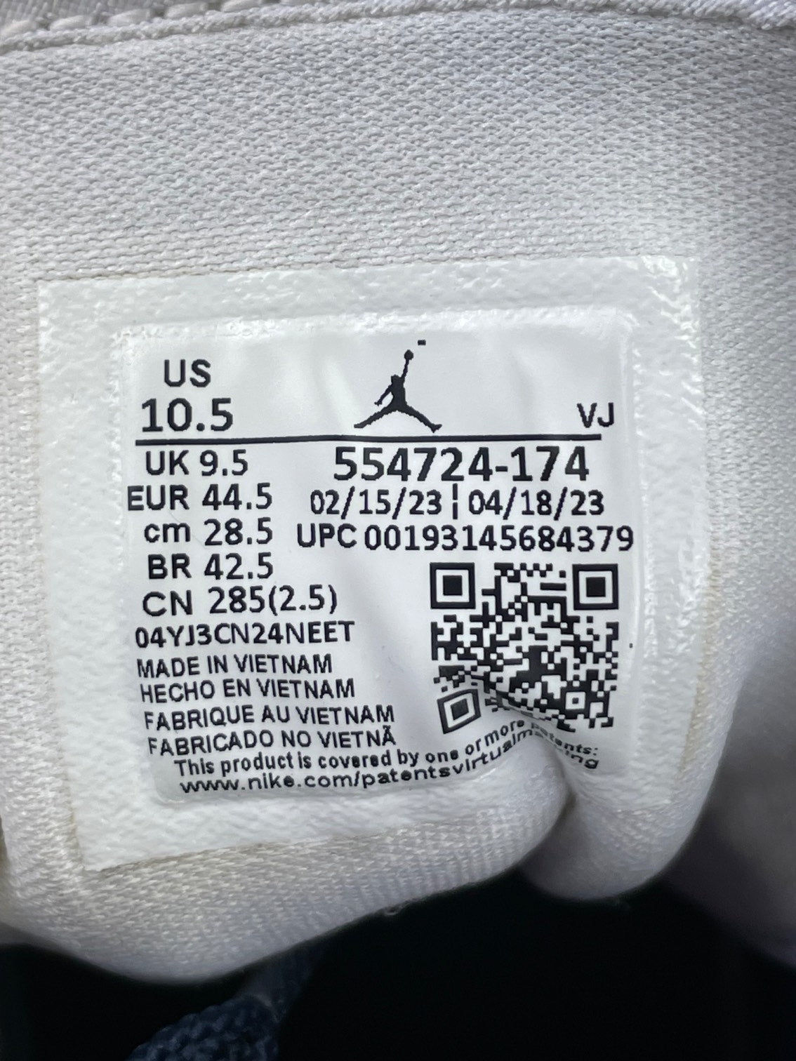 Jordan Air Jordan 1 Mid SE Obsidian - buty sportowe, metka