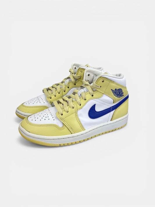 Nike Air Jordan 1 Mid Lemon Wash - buty sportowe, widok z boku
