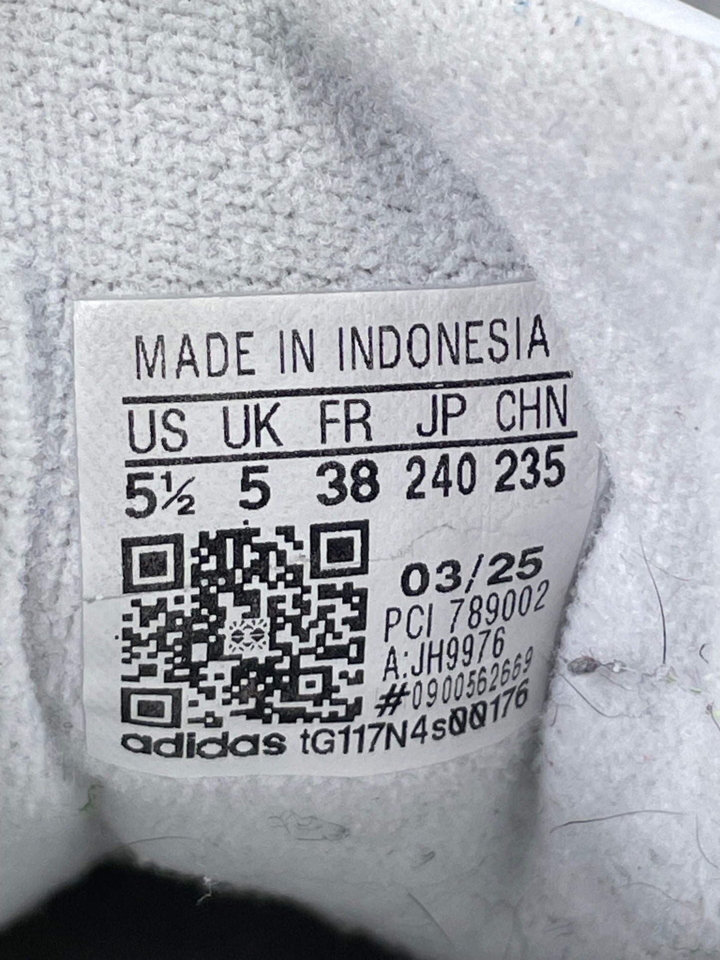 Adidas Superstar II Cloud White Black - buty sportowe, metka