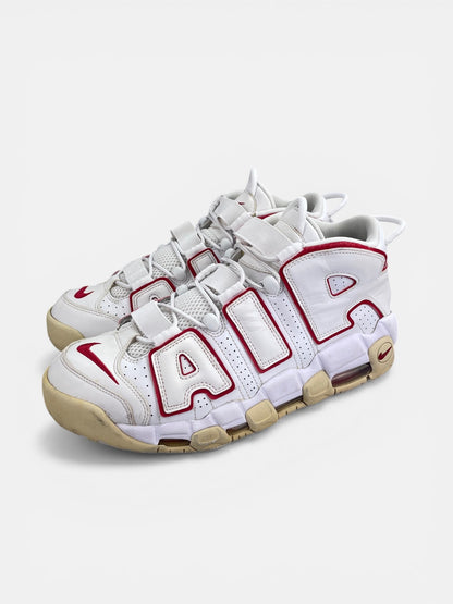 Nike Air More Uptempo 96 Varsity Red - buty sportowe, widok z boku