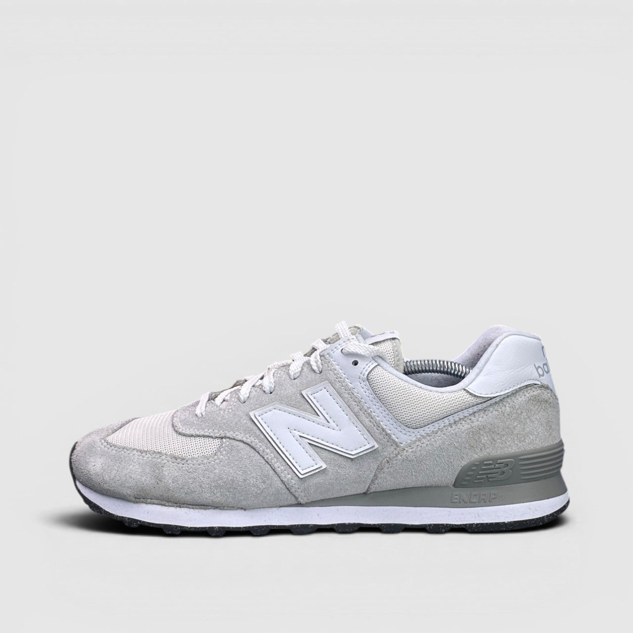 New Balance 574 Nimbus Cloud — buty sportowe męskie w bardzo dobrym stanie rozmiar 46.5, boczny profil, lewa strona