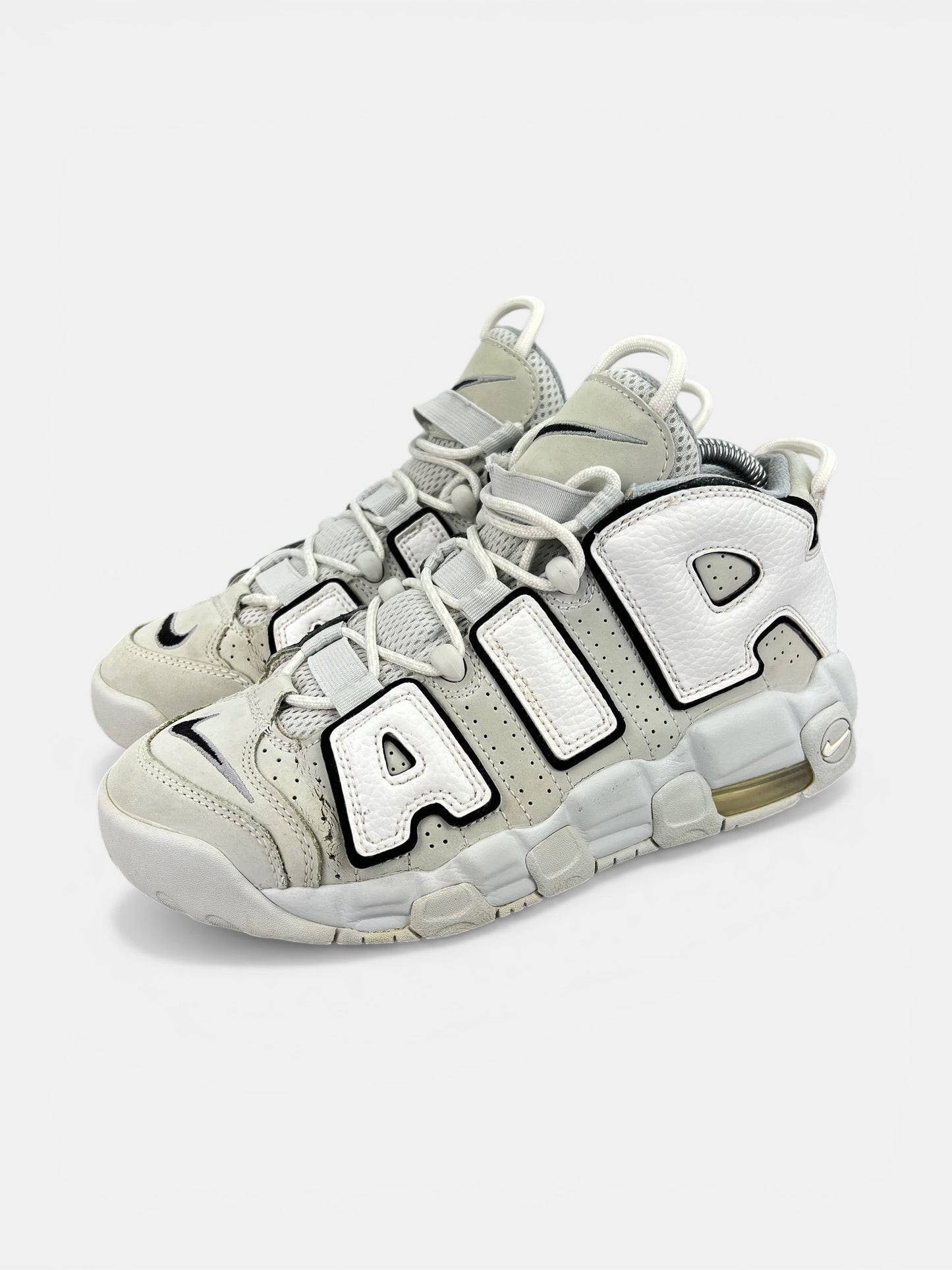 Nike Air More Uptempo Mid Photon Dust - buty sportowe, widok z boku