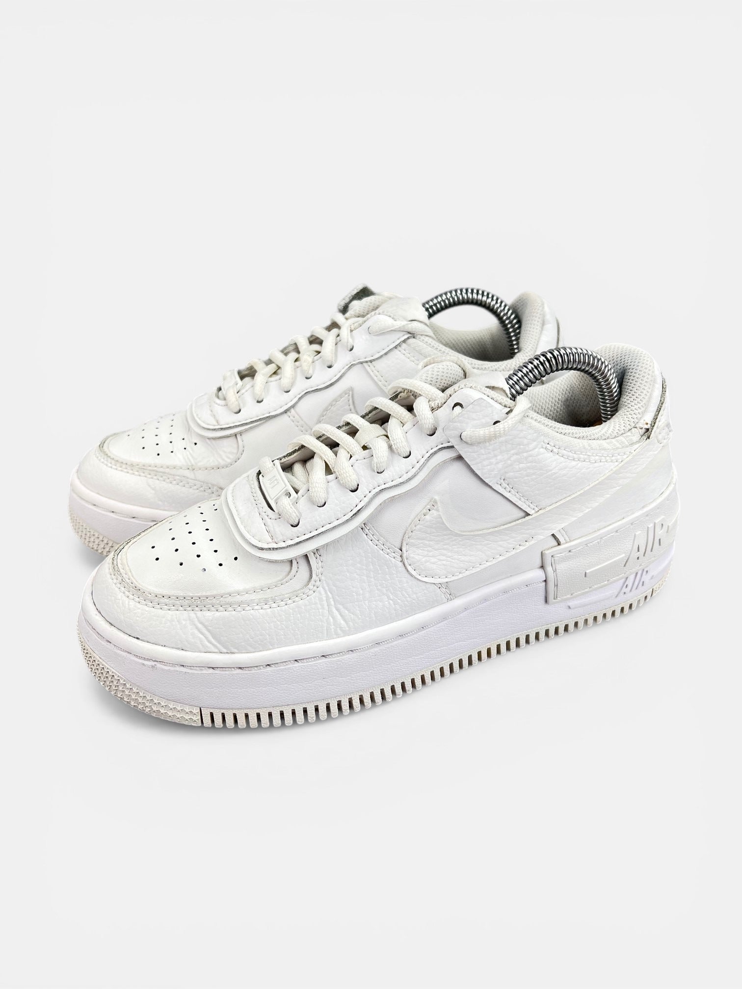 Nike Air Force 1 Shadow Triple White - buty sportowe, widok z boku
