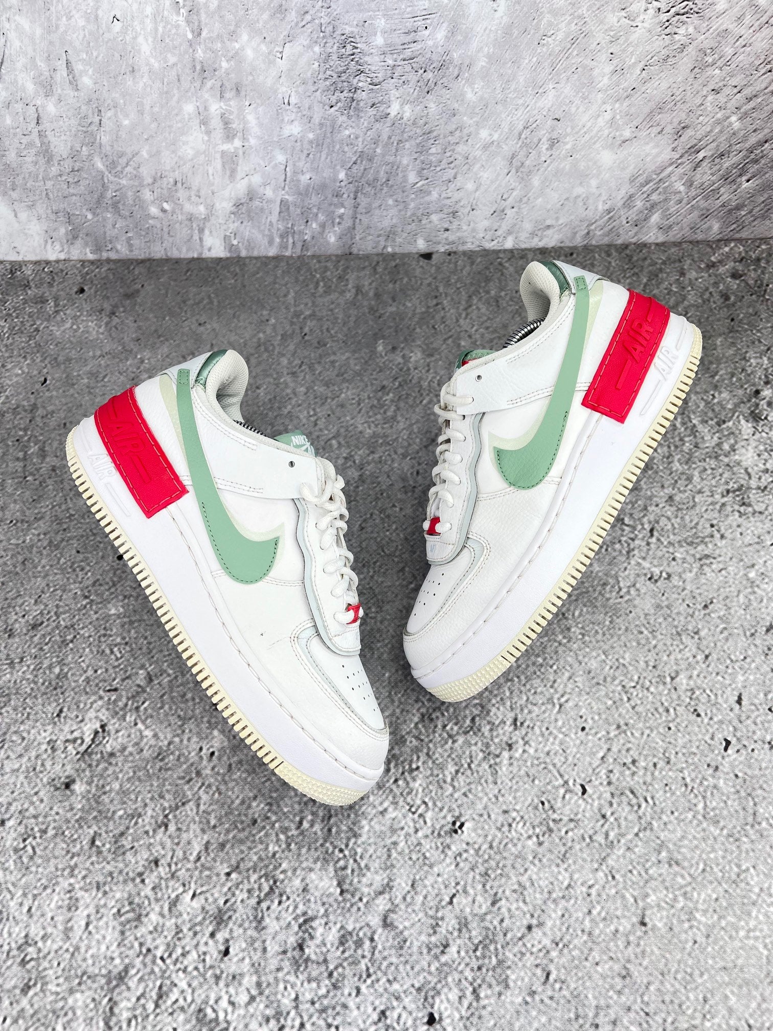 Nike Air Force 1 Low Seafoam - buty sportowe, widok z góry na zewnętrzną stronę butów