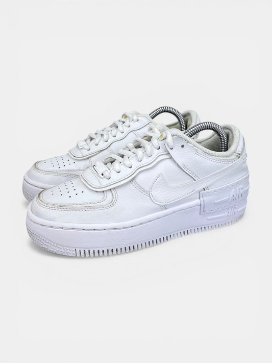 Nike Air Force 1 Shadow Triple White - buty sportowe, widok z boku