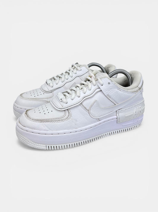 Nike Air Force 1 Shadow Triple White - buty sportowe, widok z boku