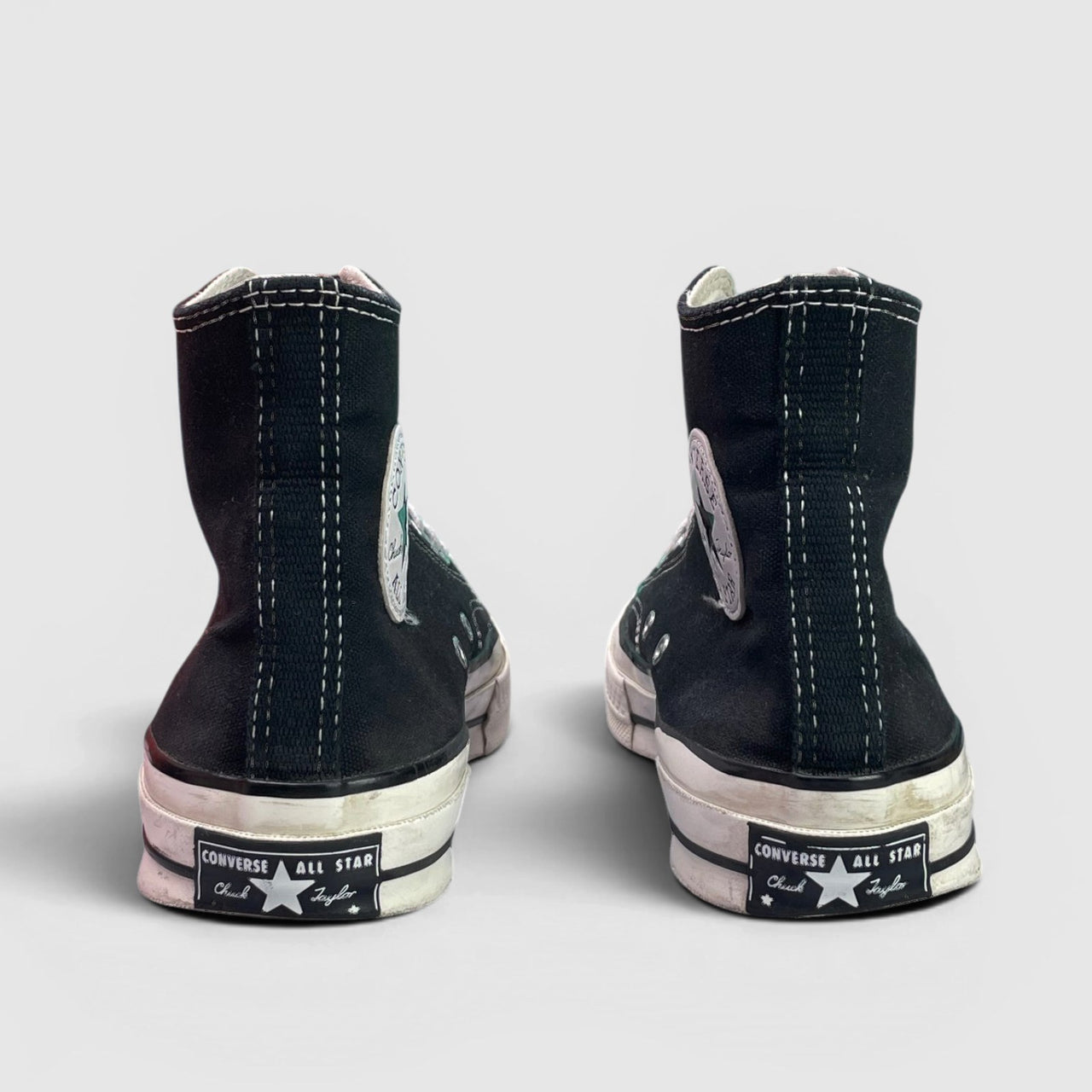 Converse Chuck 70 Hi Black — buty sportowe damskie w bardzo dobrym stanie rozmiar 39.5, widok z tyłu
