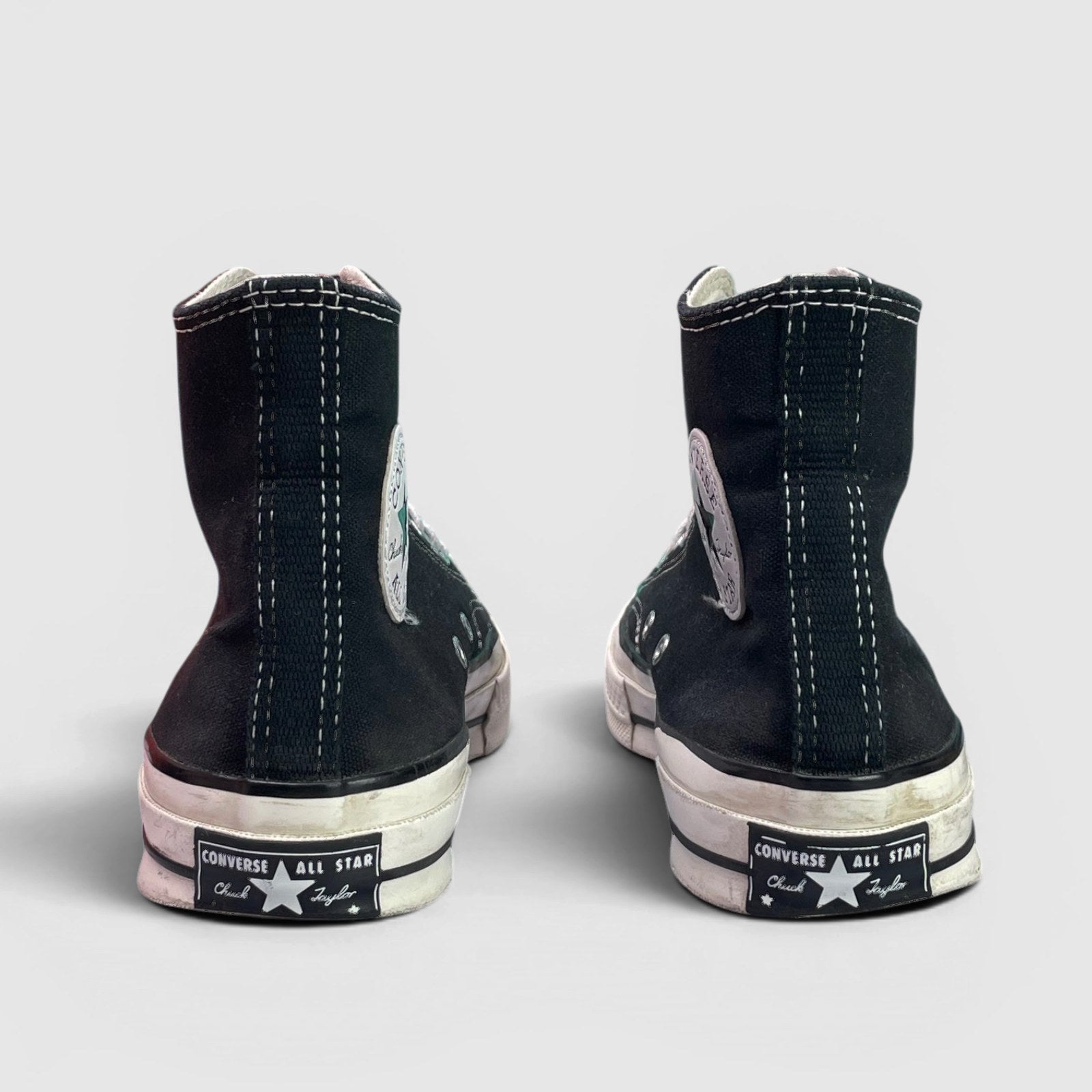 Converse Chuck 70 Hi Black — buty sportowe damskie w bardzo dobrym stanie rozmiar 39.5, widok z tyłu
