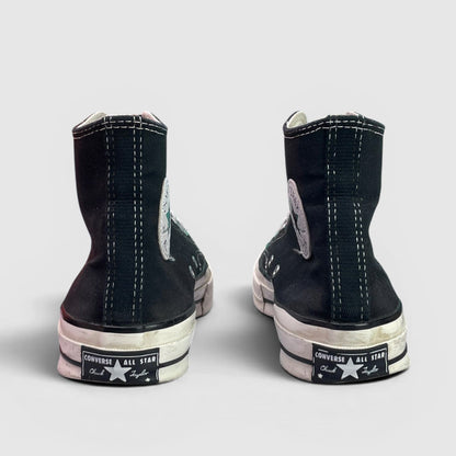 Converse Chuck 70 Hi Black — buty sportowe damskie w bardzo dobrym stanie rozmiar 39.5, widok z tyłu