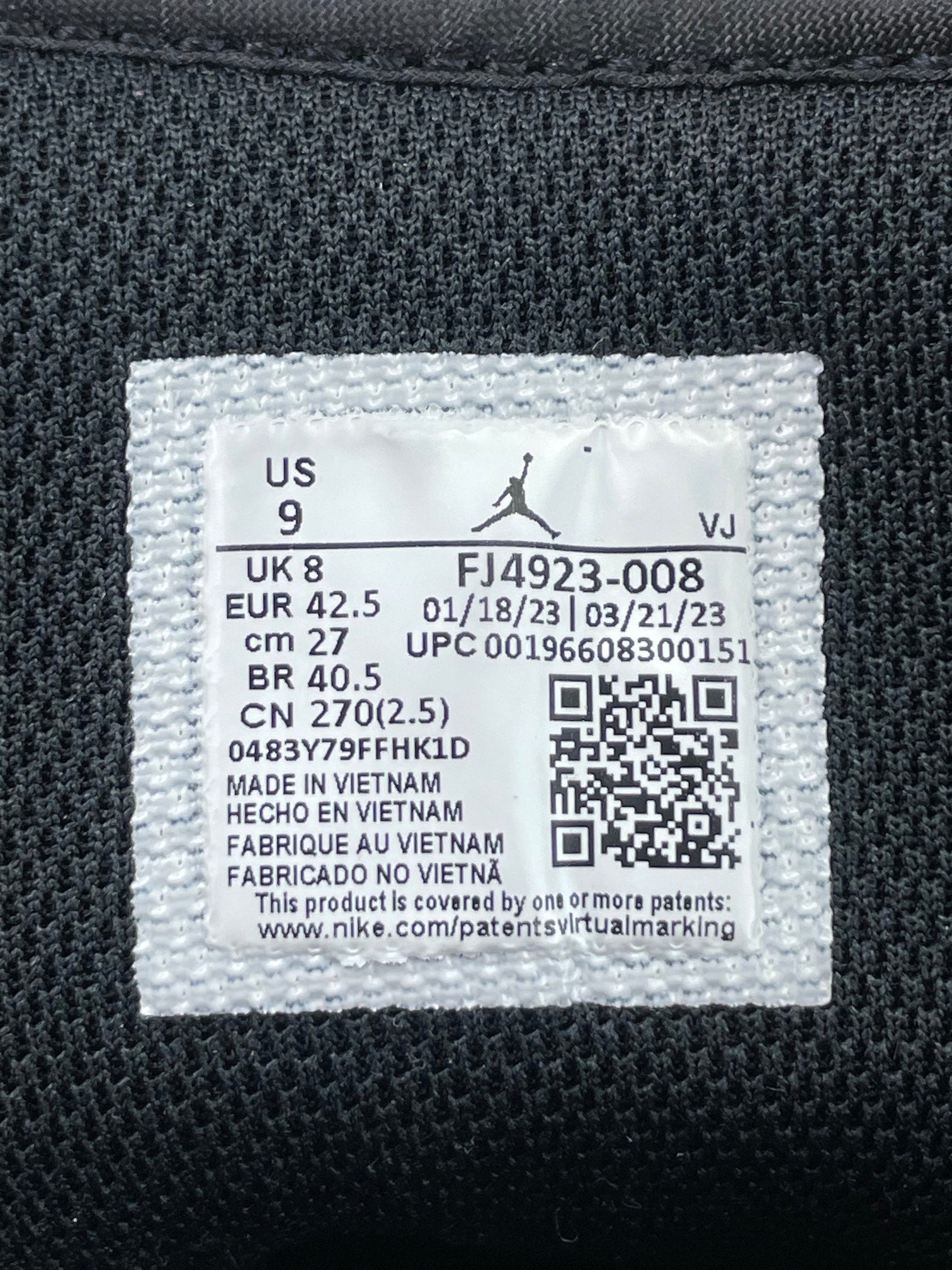 Jordan Air Jordan 1 Mid SE Vivid Orange - buty sportowe, metka