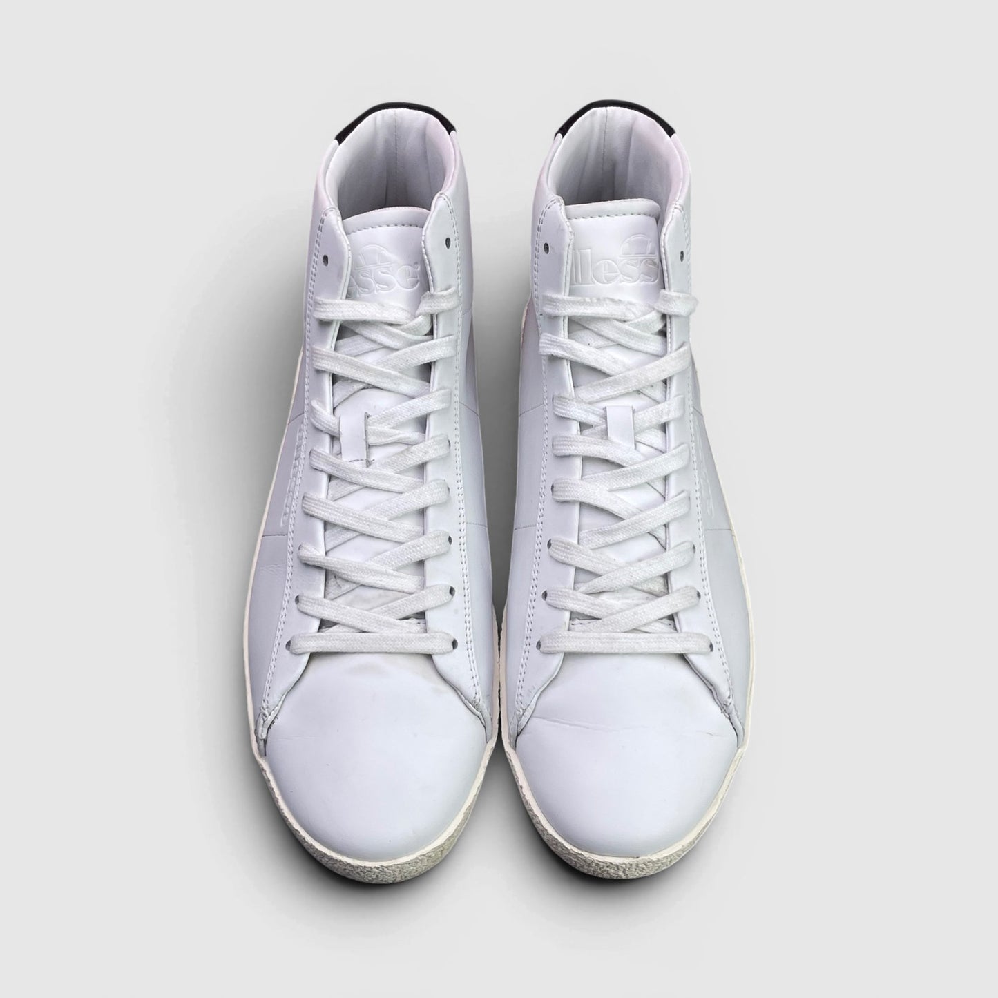 Ellesse Pulito Mid Cupsole Leather — buty sportowe męskie w bardzo dobrym stanie rozmiar 43, widok z góry