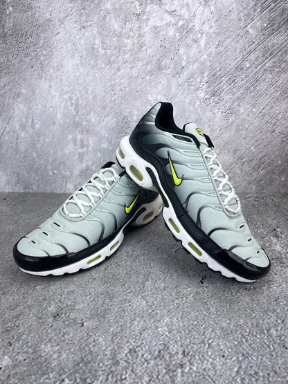 Nike Air Max Plus Bright Cactus - buty sportowe, para butów, widok z boku na tle studyjnym