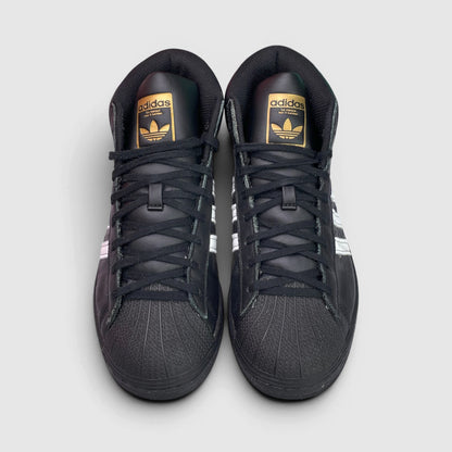 Adidas Pro Model Superstar — buty sportowe damskie w bardzo dobrym stanie rozmiar 38 2/3, widok z przodu