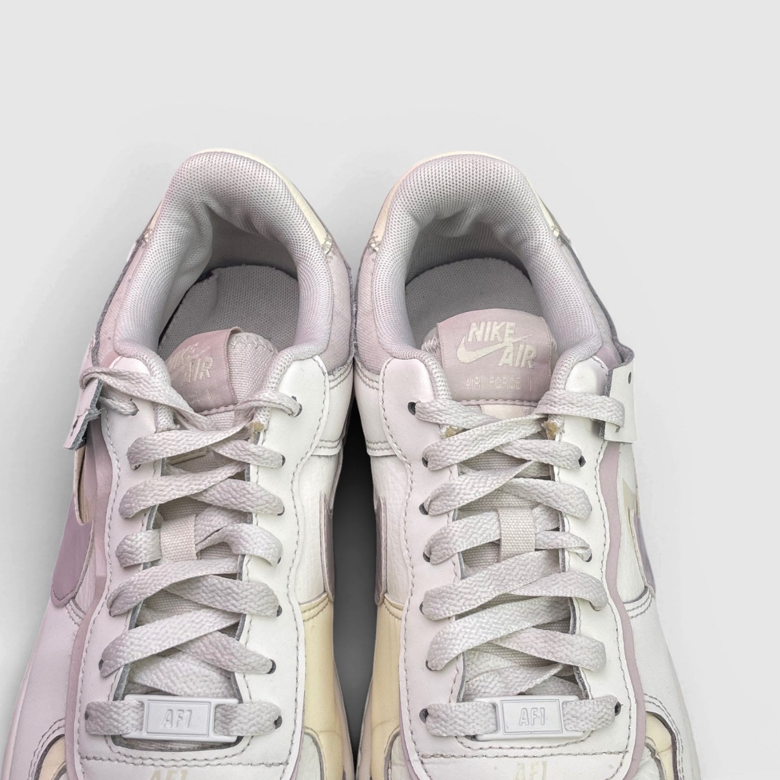 Nike Air Force 1 Shadow Platinum Violet — buty sportowe damskie w bardzo dobrym stanie rozmiar 40.5, widok z góry