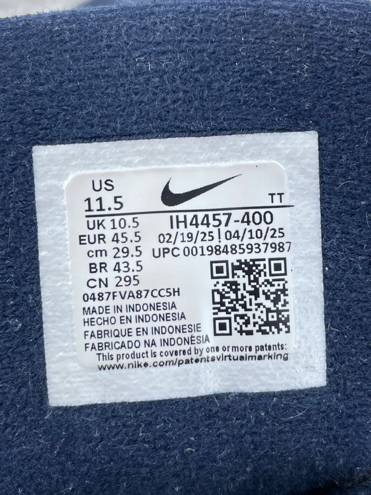 Nike Air Max 95 Obsidian - buty sportowe, metka