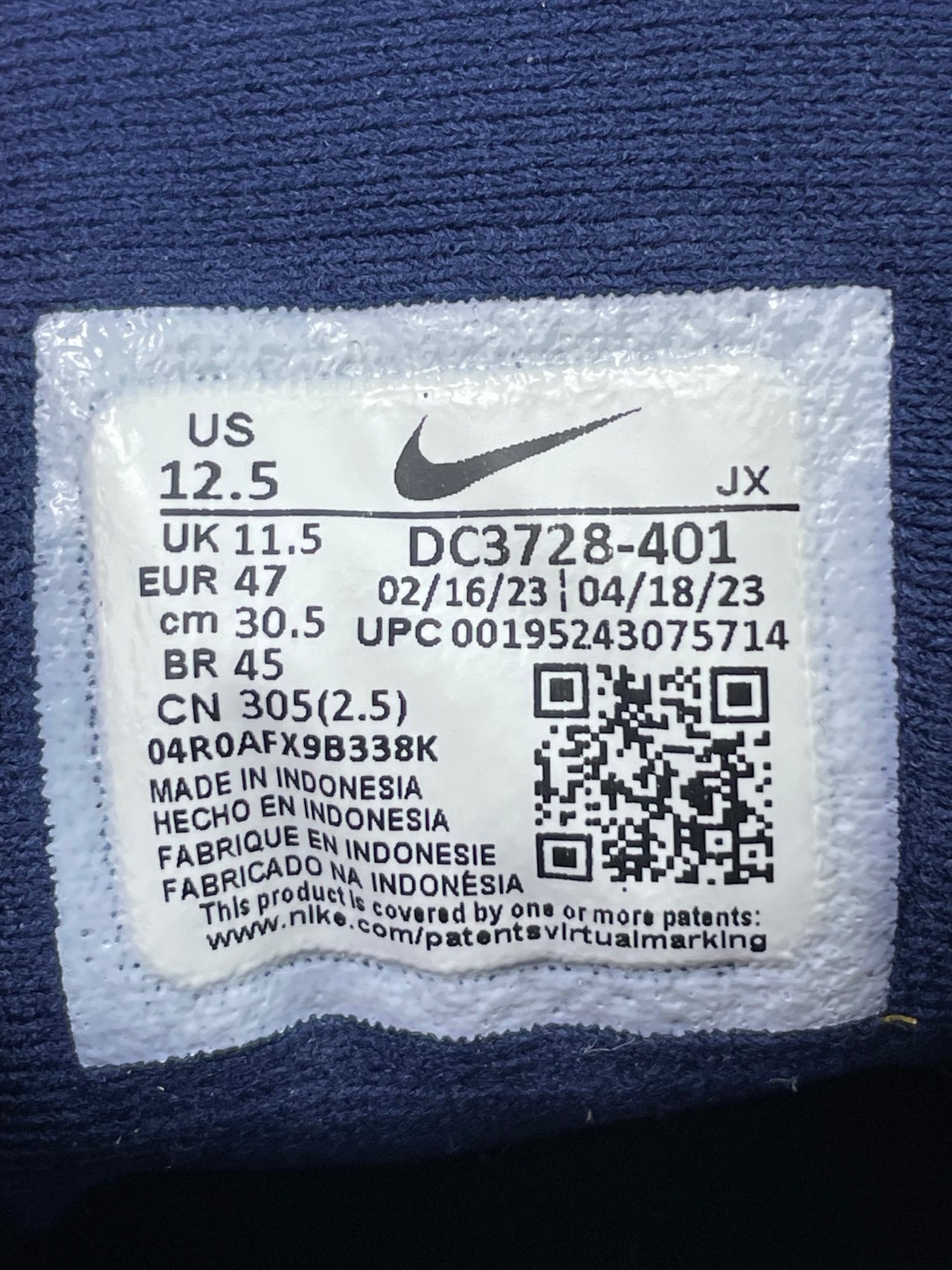 Nike Revolution 6 Next Nature Midnight Navy - buty sportowe, metka