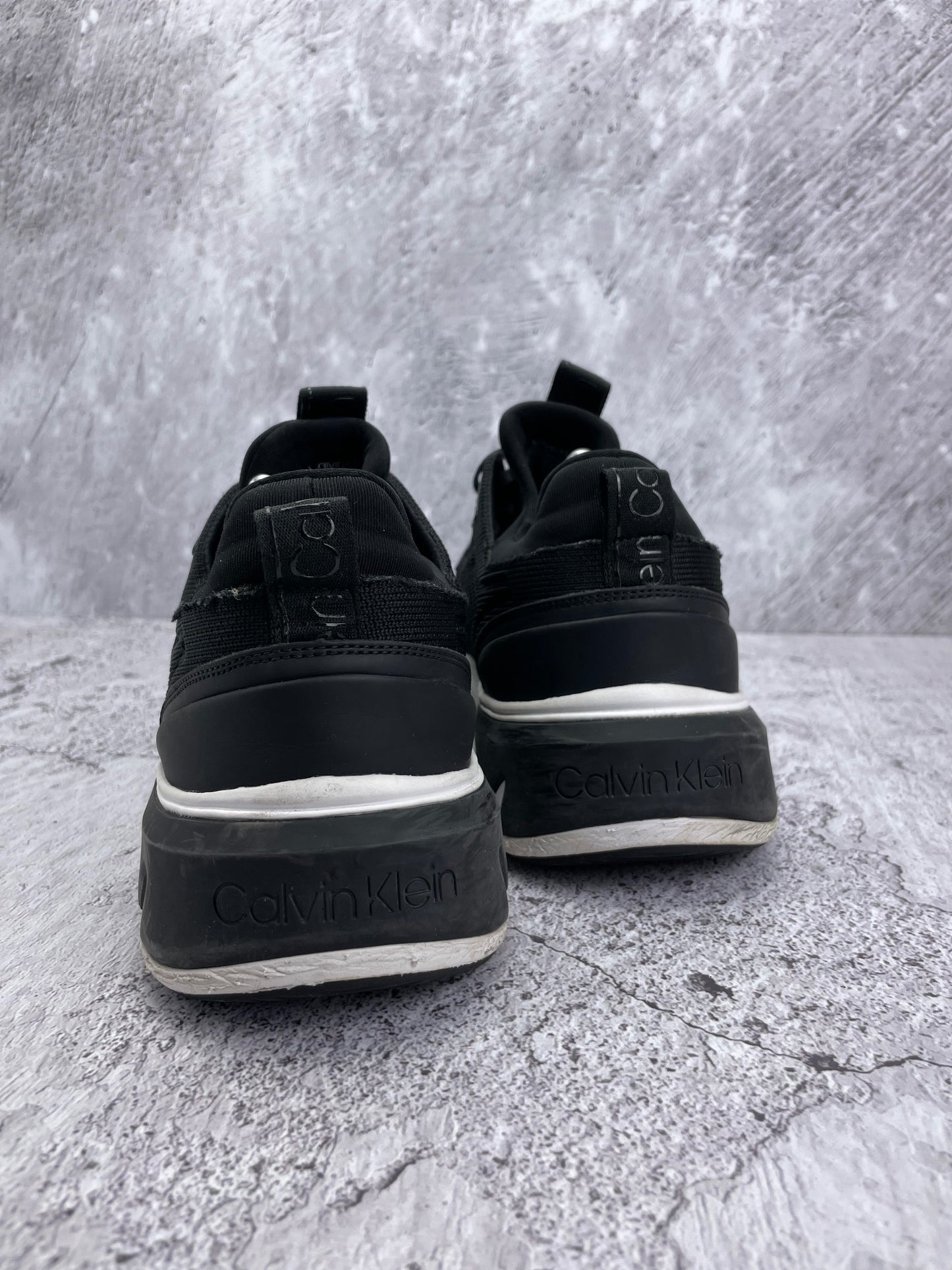 Calvin Klein Low Top Lace Up Knit HM0HM00647 - buty sportowe, widok z tyłu