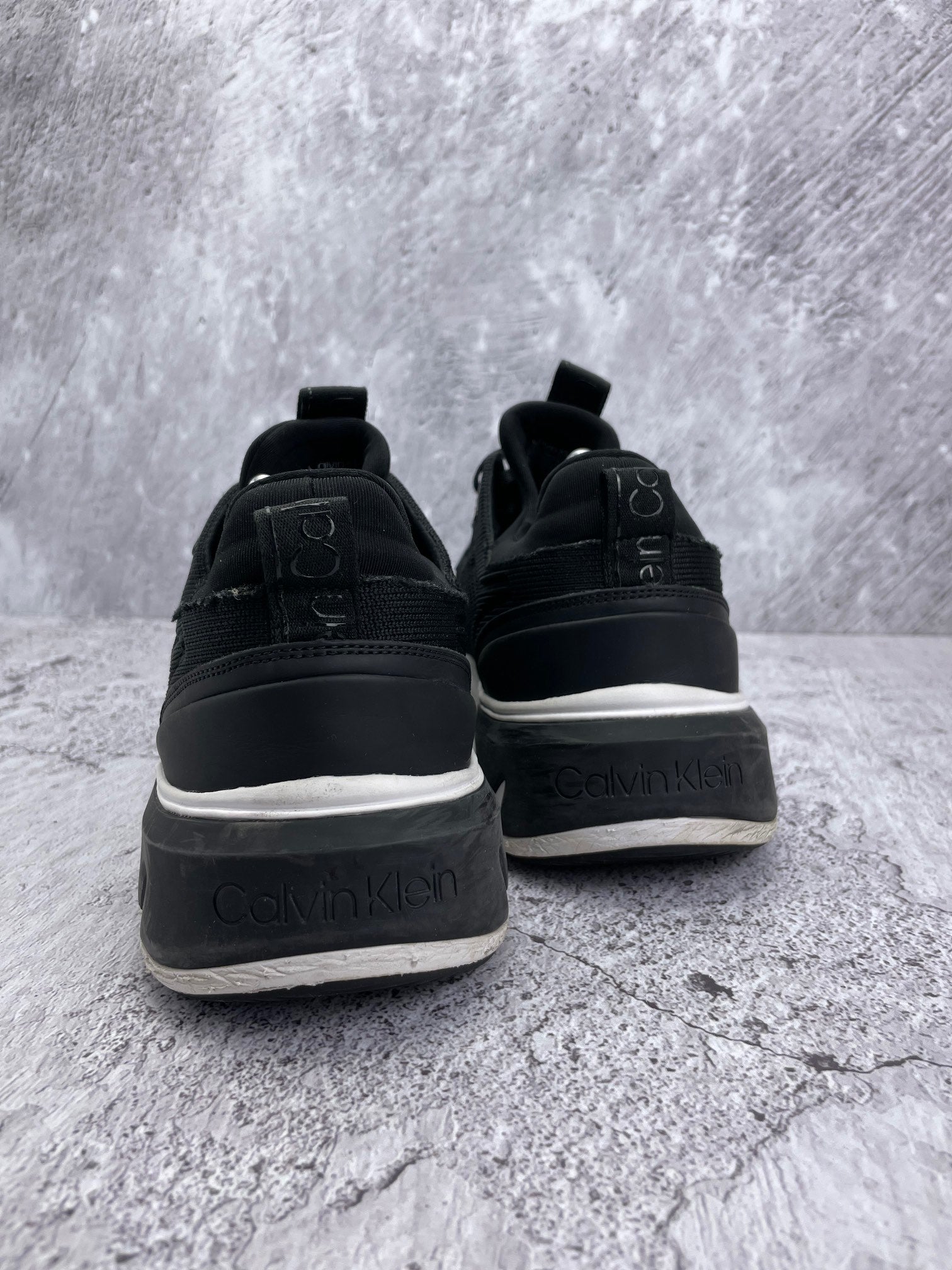 Calvin Klein Low Top Lace Up Knit HM0HM00647 - buty sportowe, widok z tyłu