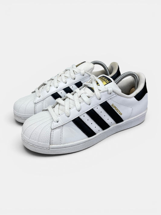 Adidas Superstar II White Gold Tongue - buty sportowe, widok z boku