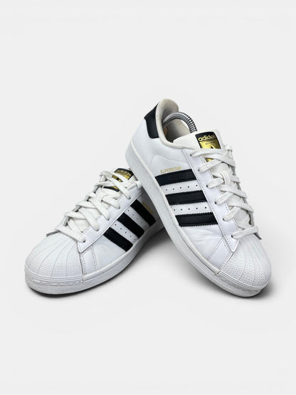 Adidas Superstar II White Gold Tongue - buty sportowe, boczny profil