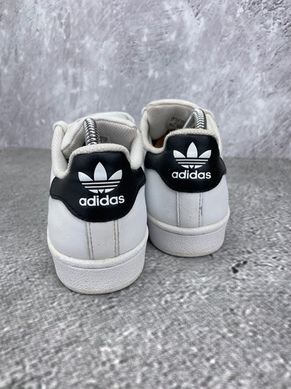 Adidas Superstar II White Gold Tongue - buty sportowe, widok z tyłu
