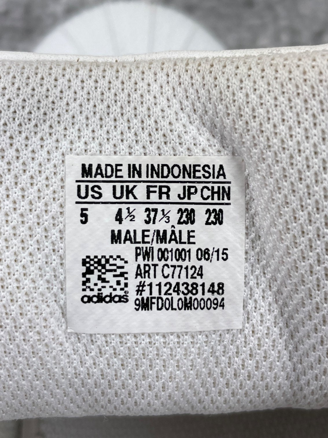Adidas Superstar II White Gold Tongue - buty sportowe, metka