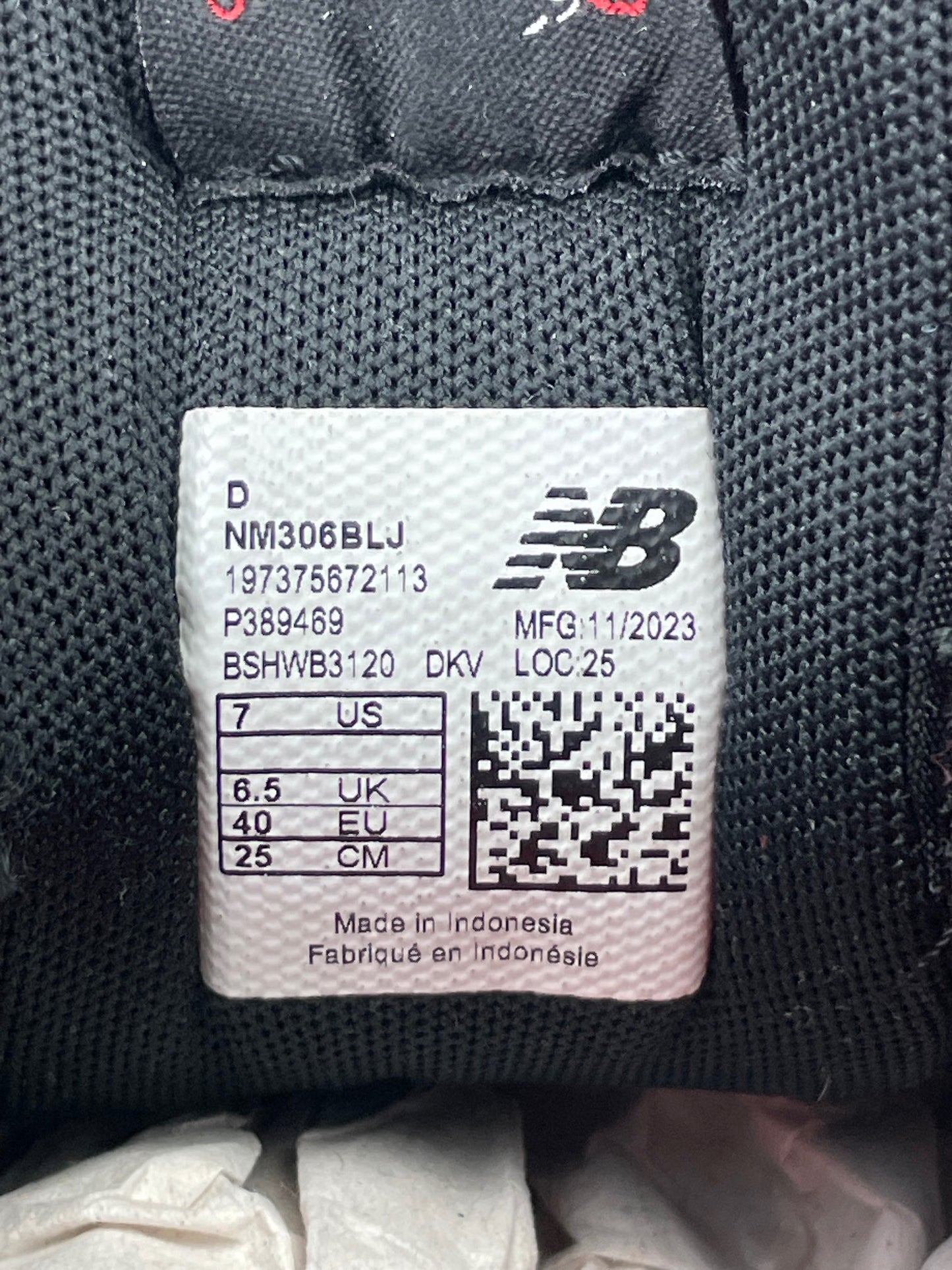 New Balance Jamie Foy 360 NM306BLJ - buty sportowe, metka