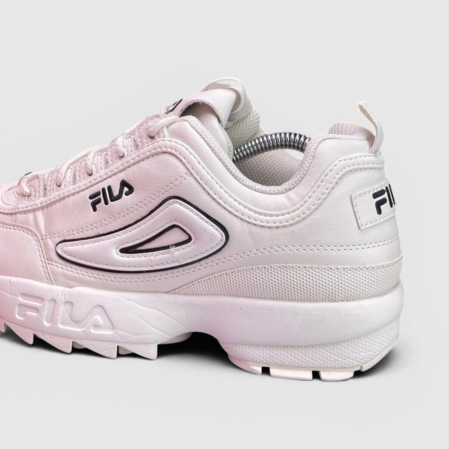 Fila Disruptor — buty sportowe damskie w bardzo dobrym stanie rozmiar 39, detal