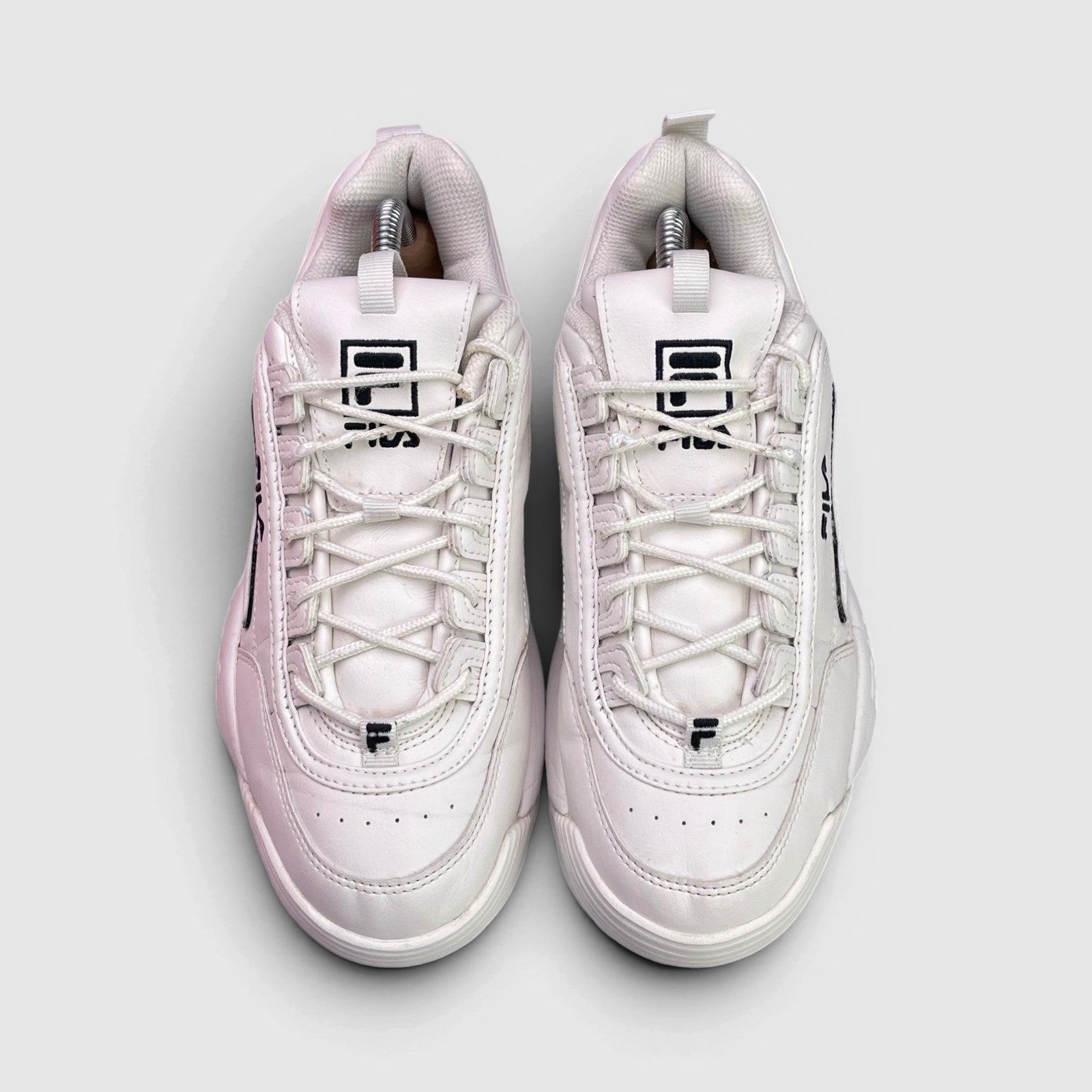 Fila Disruptor — buty sportowe damskie w bardzo dobrym stanie rozmiar 39, widok z góry