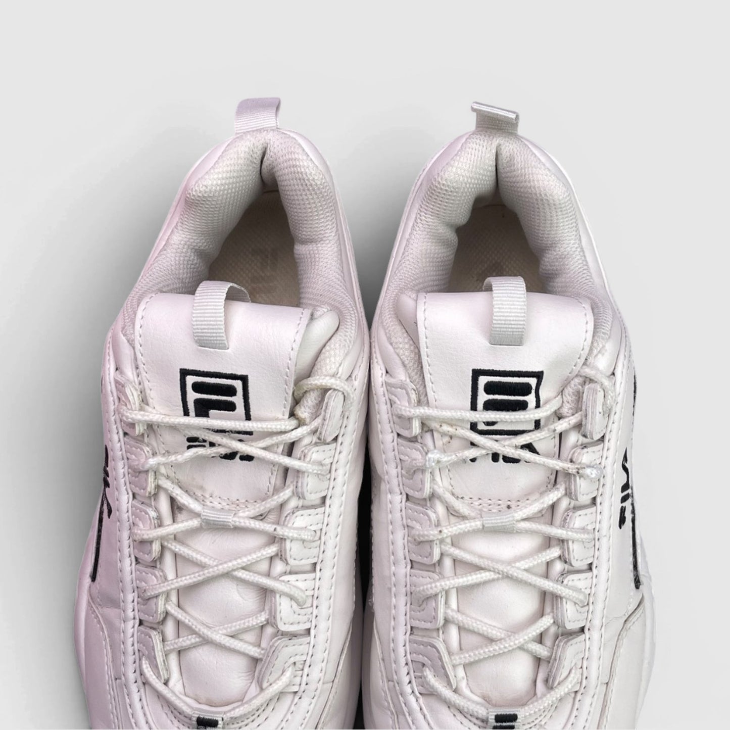 Fila Disruptor — buty sportowe damskie w bardzo dobrym stanie rozmiar 39, widok z góry