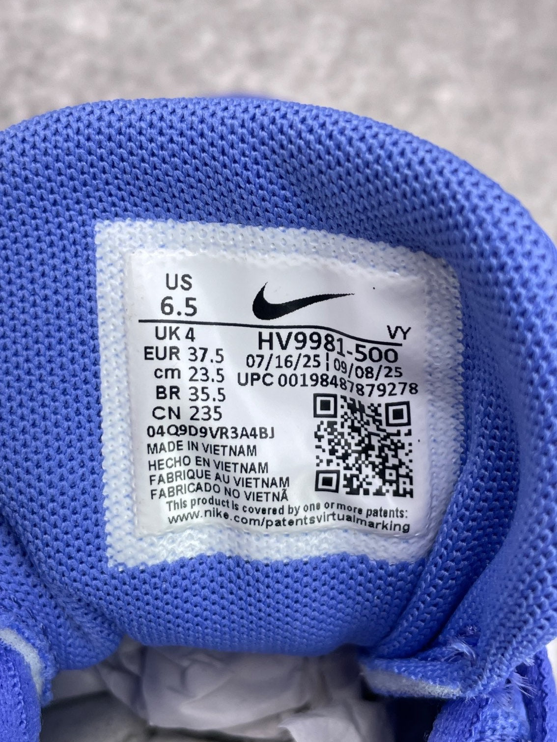 Nike Flex Train — buty sportowe damskie nowe rozmiar 37.5, etykieta z kodem modelu HV9981-500