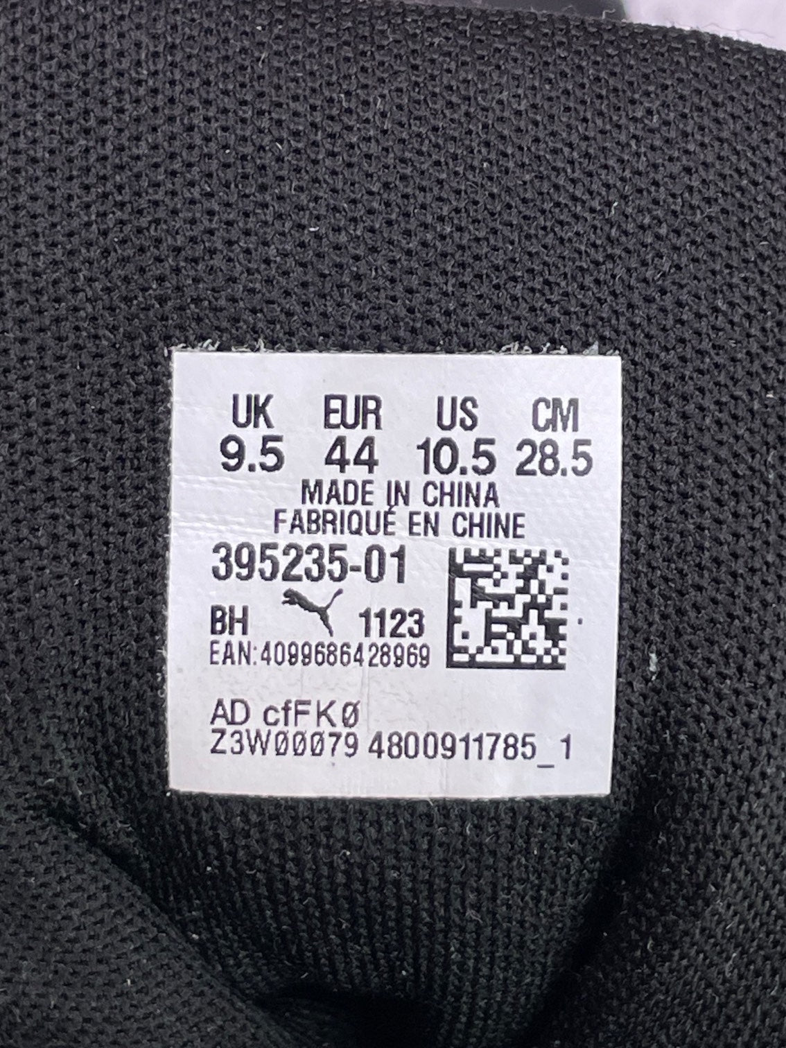 Puma Hypnotic — buty sportowe męskie w bardzo dobrym stanie rozmiar 44, etykieta z kodem modelu 395235-01