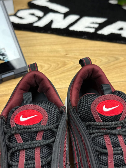 Nike Air Max 97 Black Team Scarlet — buty sportowe męskie w dobrym stanie rozmiar 42, opcjonalne zdjęcie 1