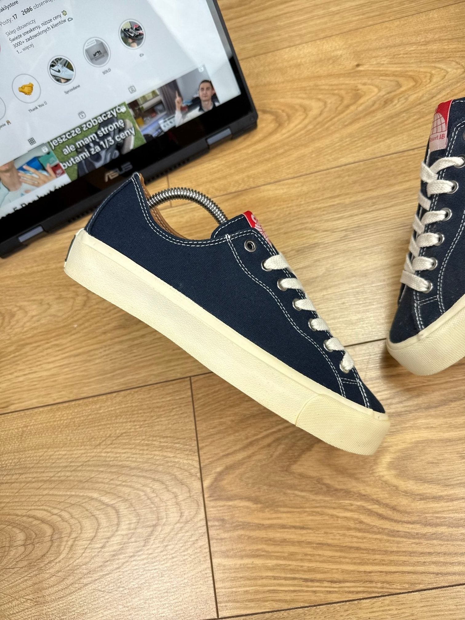 Last Resort AB VM003 Low / VM003 High VM003 Black White — buty sportowe męskie nowe rozmiar 40.5, zewnętrzny panel lewego buta