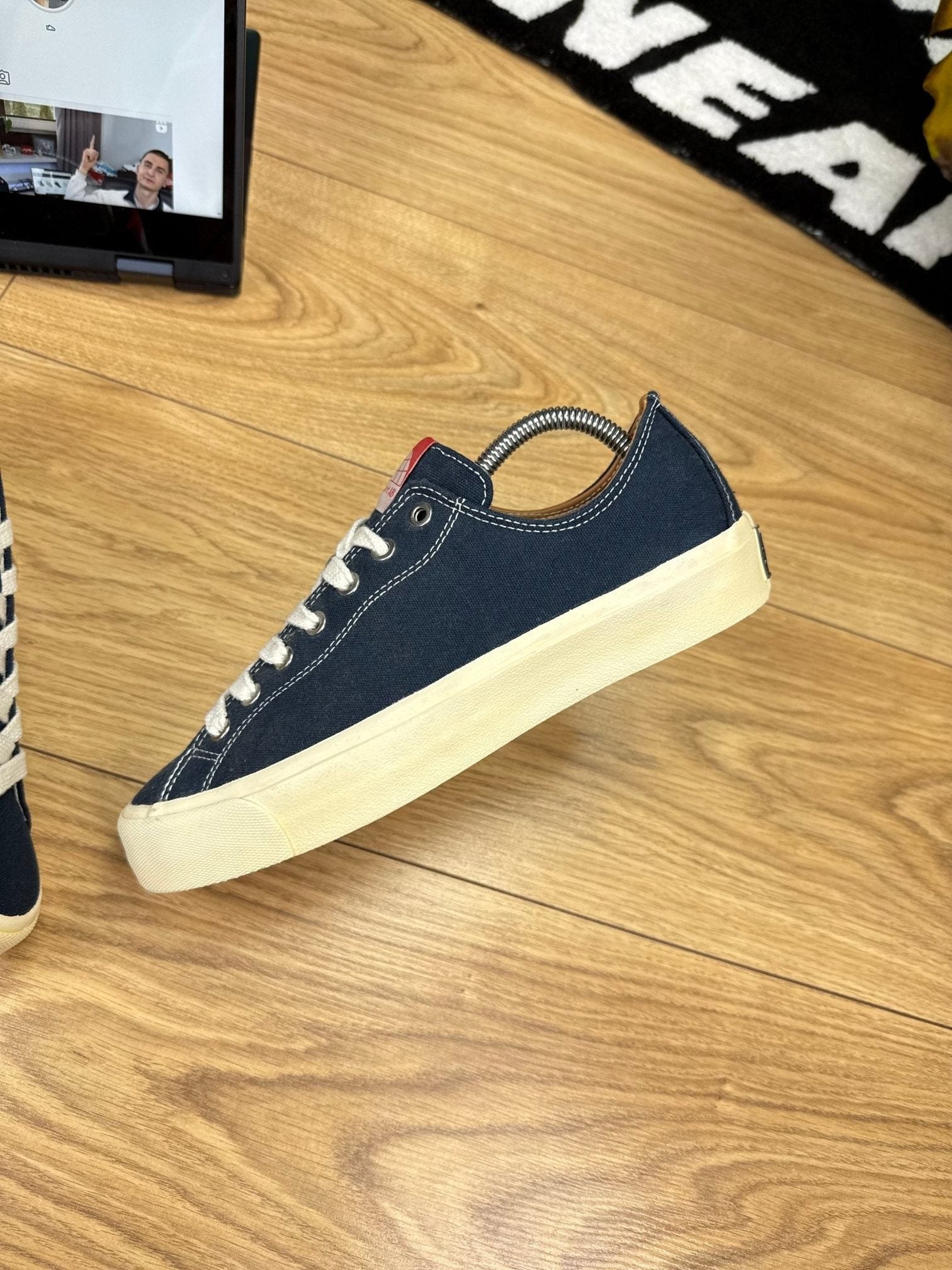 Last Resort AB VM003 Low / VM003 High VM003 Black White — buty sportowe męskie nowe rozmiar 40.5, widok z góry na wewnętrzną stronę butów