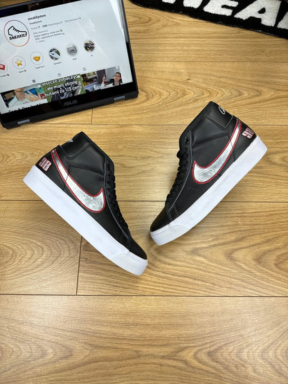 Nike Blazer Mid “El Camino” Blazer Mid El Camino Black Red — buty sportowe męskie nowe rozmiar 42.5, zewnętrzny panel prawego buta