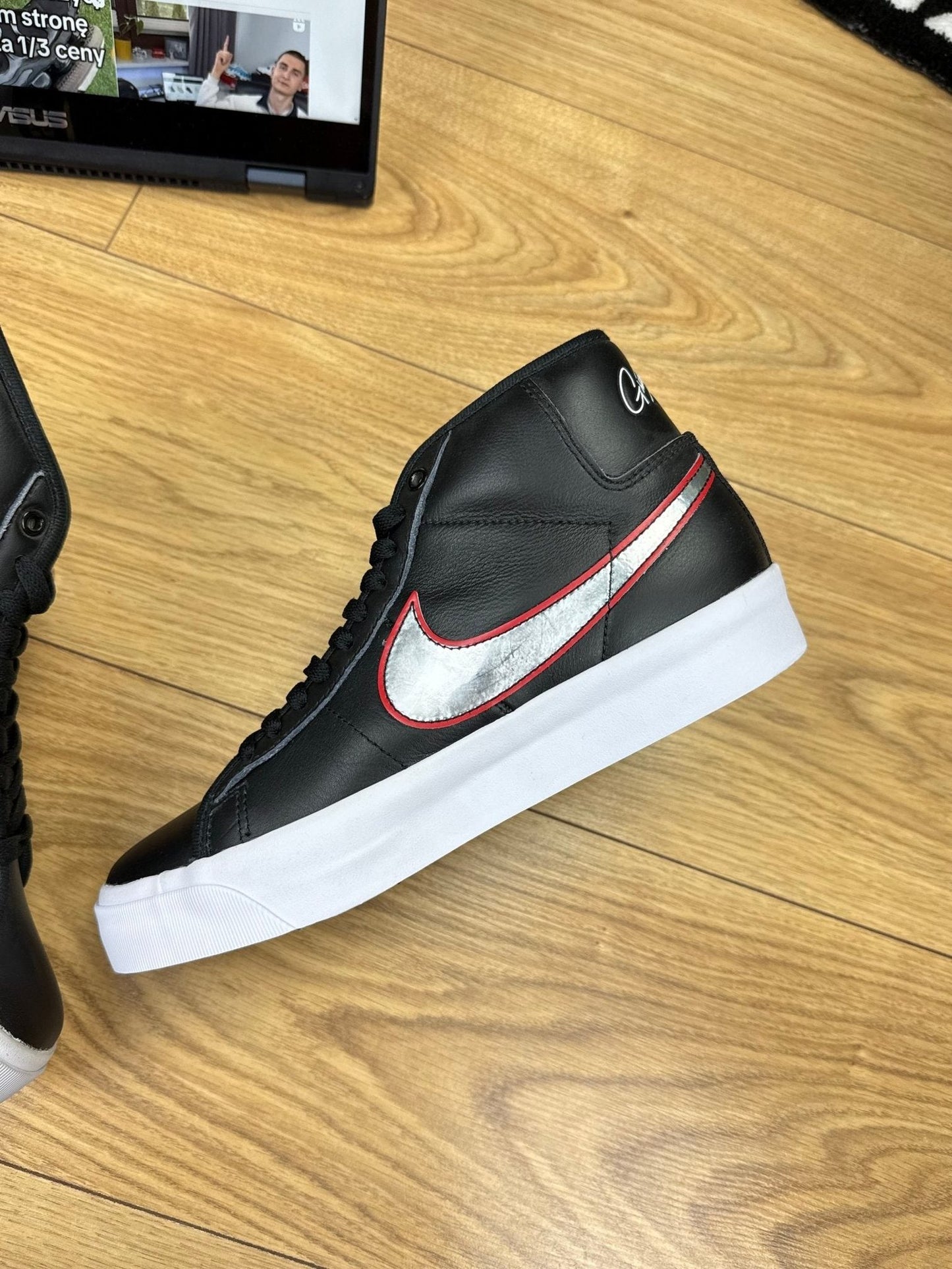 Nike Blazer Mid “El Camino” Blazer Mid El Camino Black Red — buty sportowe męskie nowe rozmiar 43, widok z góry