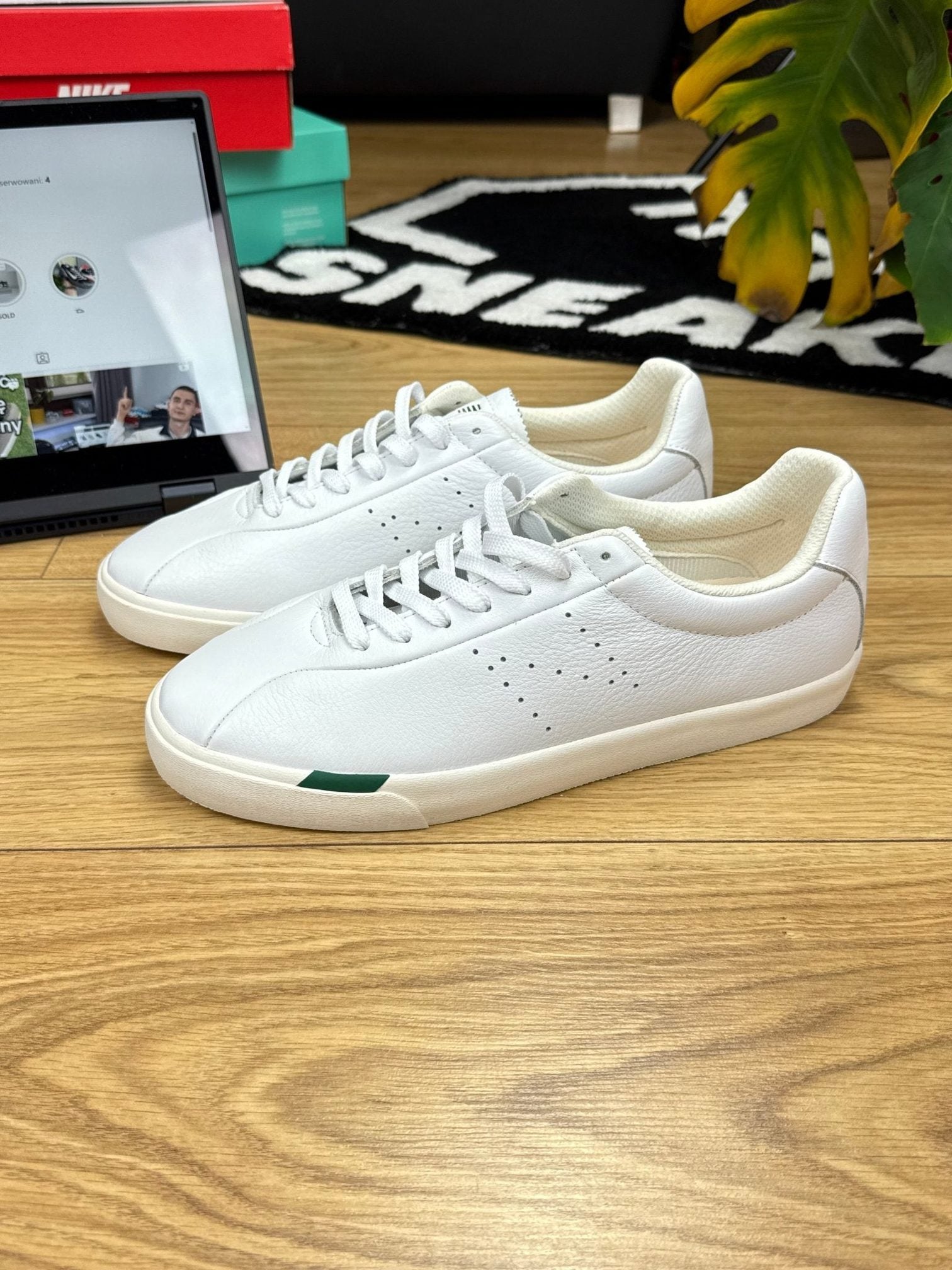 New Balance Numeric 22 “White / Green” Numeric 22 White Green — buty sportowe męskie nowe rozmiar 46.5, widok z tyłu