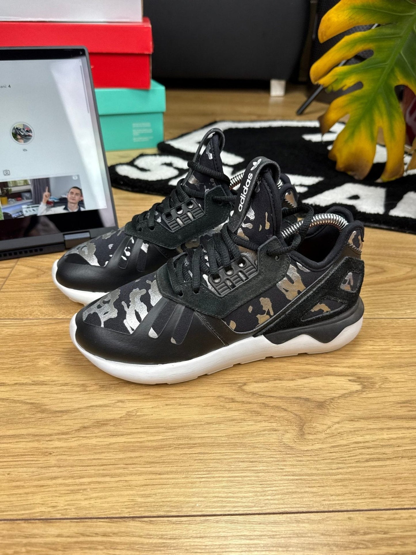 Adidas Tubular Runner Tubular Runner Black Silver — buty sportowe damskie nowe rozmiar 36, widok z tyłu