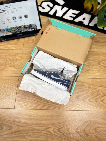 Nike Stefan Janoski Low Janoski Binary Blue — buty sportowe damskie nowe rozmiar 36, boczny profil